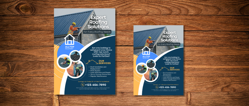 Flyer printing of different sizes and materials