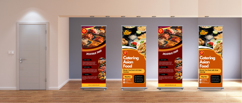 Roll-up banners for marketing